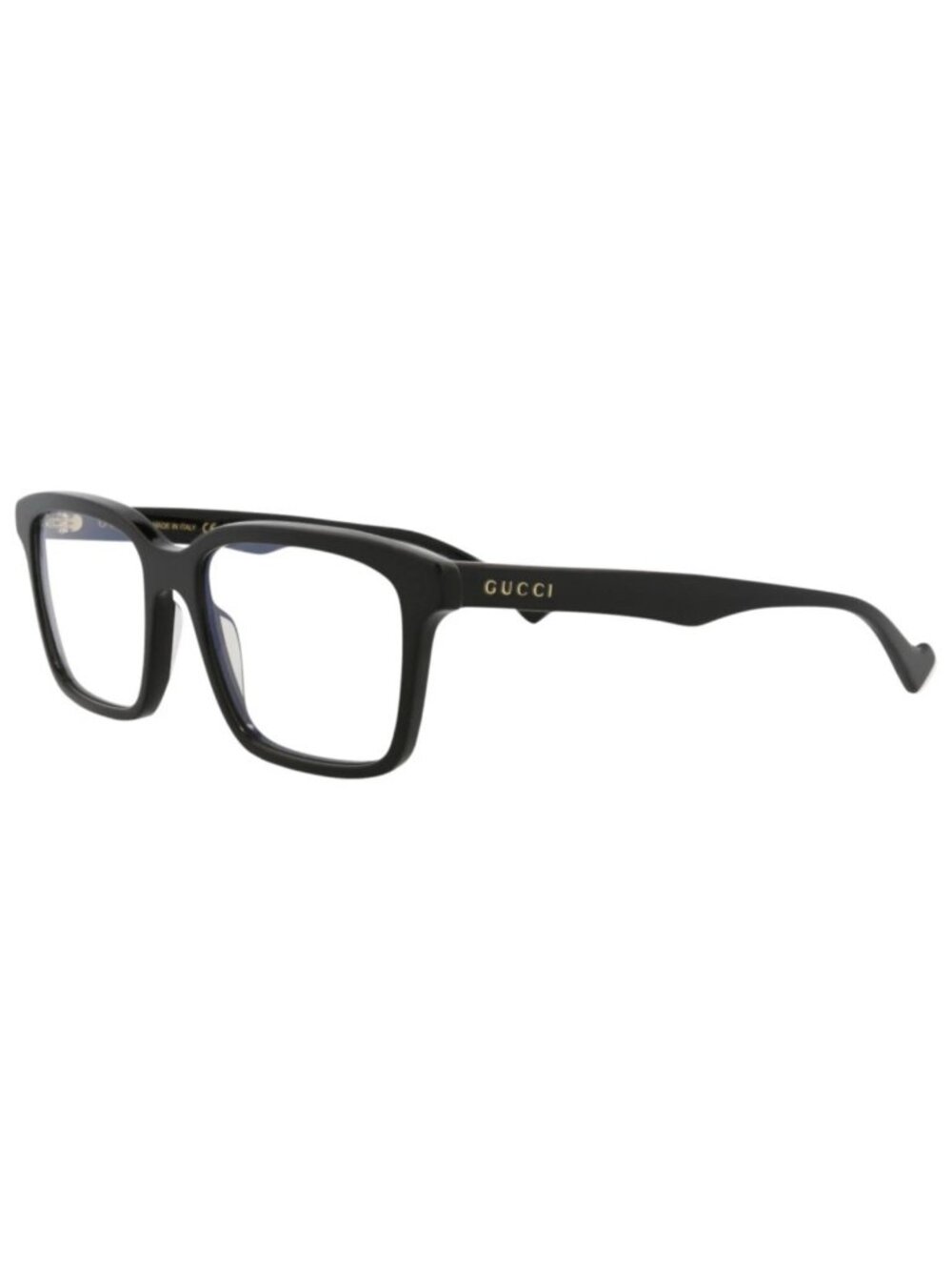 New Gucci Women's Sunglasses Square Rectangle Acetate Frame Mens Black Black